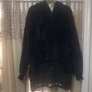 Hooded Velour Pullover